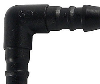 Sauermann vinkel 6 mm - PVC, Sort, 90 grader | Ventilation & Klimat - Värmepumpar - Tillbehör till värmepumpar | GameStuff