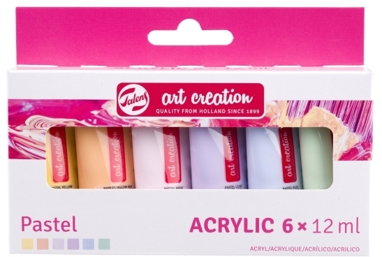 Talens Art Creation Akrylfarvesæt Pastell | 6 Stk