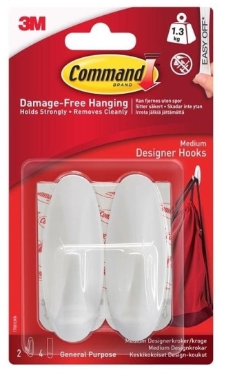 3M Command Medium Designer-Haken 17081-Cee
