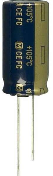 Panasonic Elektrolytkondensator Med Radiell Tråd 7 5 Mm 1200 F 63 V 20 Ø 18 Mm 1 St