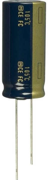 Panasonic Elektrolytkondensator Med Radiell Tråd 7 5 Mm 1500 F 63 V 20 Ø 18 Mm 1 St