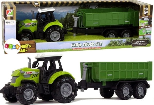 LeanToys traktor med trailer