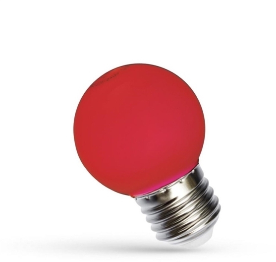 Led Bulb Spectrum P45 1W=25W E27 Red