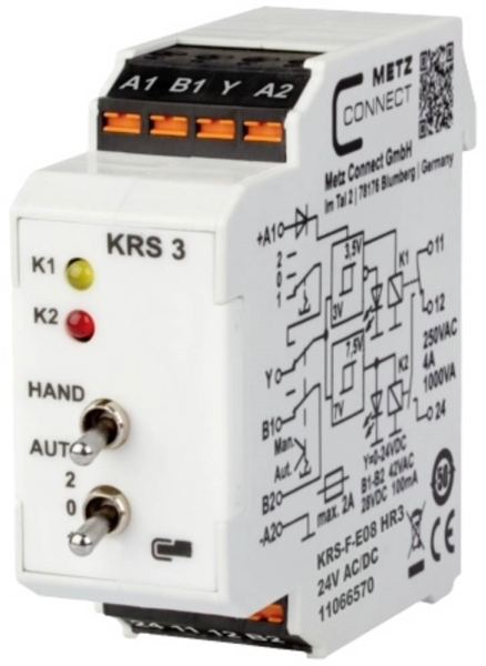 Metz Connect 11066570 Grænseværdikontakt 24 24 V/ac V/dc Max 1 X Skiftekontakt 1 Stk