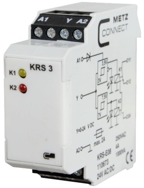 Metz Connect 110673 Grænseværdikontakt 24 24 V/ac V/dc Max 1 X Skiftekontakt 1 Stk
