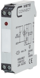 Metz Connect Kra-M4/1, Hvid, 24 V, 250 V, 11,2 X 60 X 87,5 Mm, 45 G, -20 - 55 °C