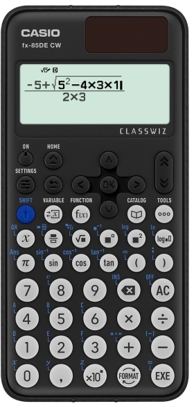 Casio Fx-85De Cw, Lomme, Videnskabelig, 12 Cifre, Batteri/Solar, Sort