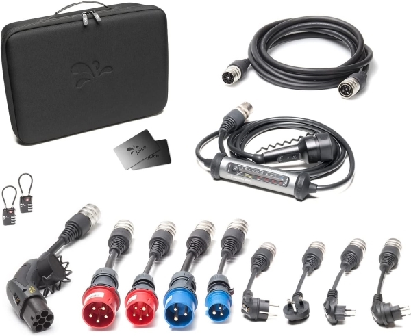 Juice Technology Juice Booster 3 Air Master Traveler Set, Wallbox (Anthracite/Black, 1.4 - 11 Kw, 8.1 Meter Cable)