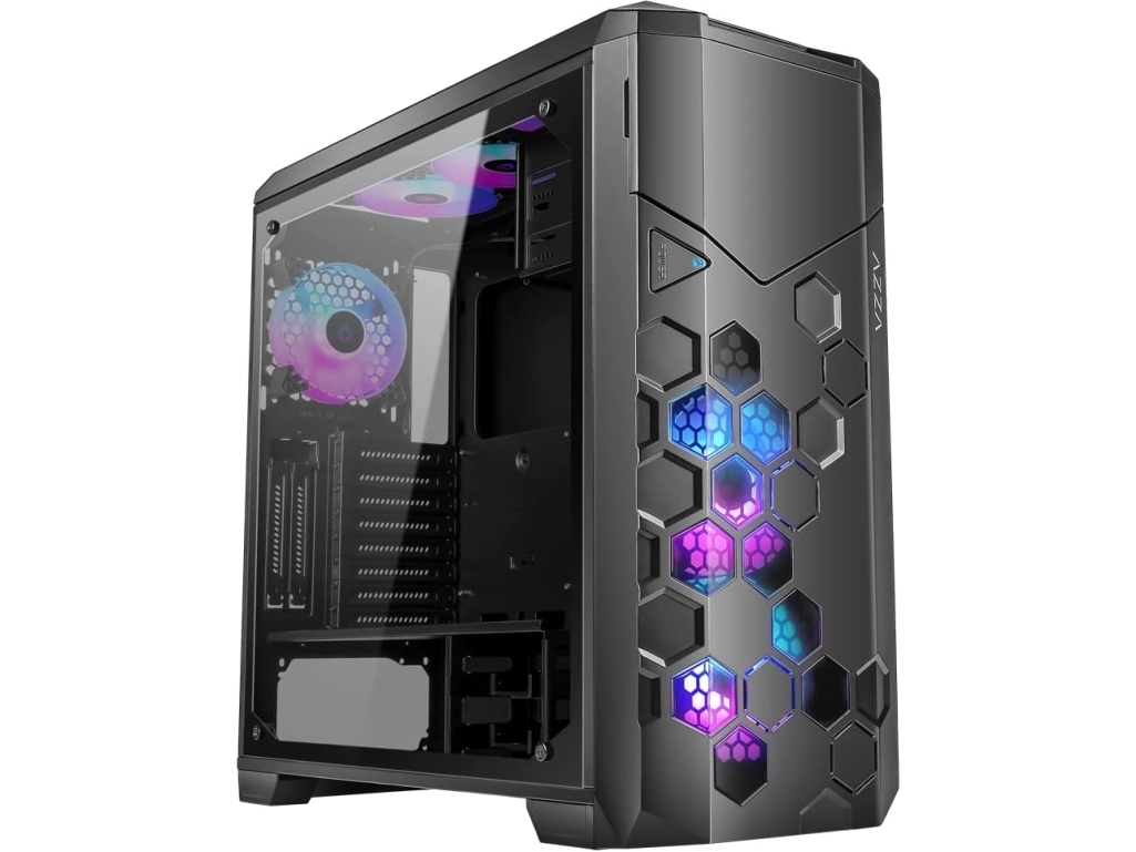 Geh Azza Fulltower Atx Storm 6000B Argb(Win-Glas,4Xrgb)2Xusb