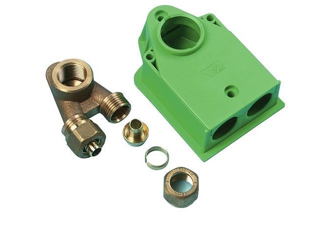 Koblingsdåse type 4 dobbelt t/mur | VVS Artiklar - Rör & Kopplingar - Pex rör och rördelar | GameStuff