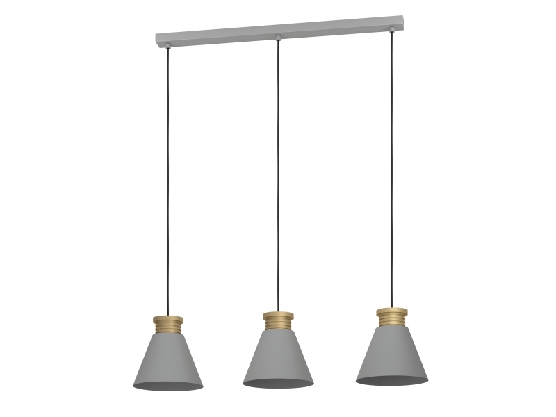 Eglo Twicken Langbord 3L E27 Grau/Gold