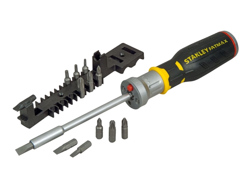 STANLEY FatMax - Ratcheting-skruetrækker med bitsæt - 12 stykker