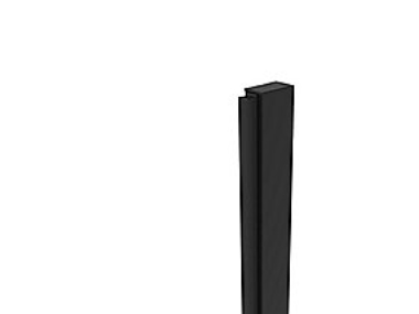 Vetro Justerbar nisch - Profil 10 mm, Mat Sort, 1971 mm | VVS Artiklar - Badrum - Duschset & Tillbehör | GameStuff