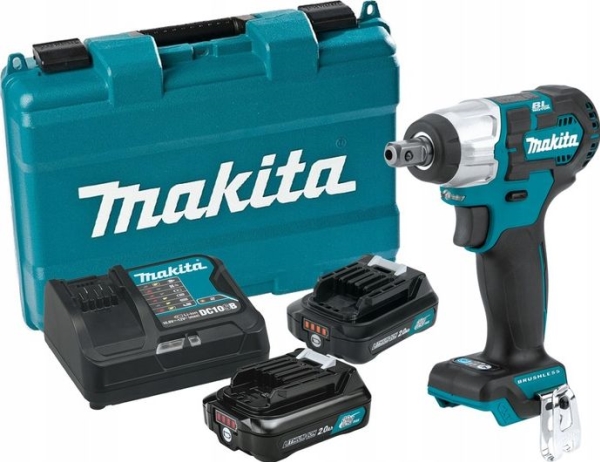 Makita Slagboremaskine 1/2" 12V Tw161dsae 165Nm 2X2,0Ah