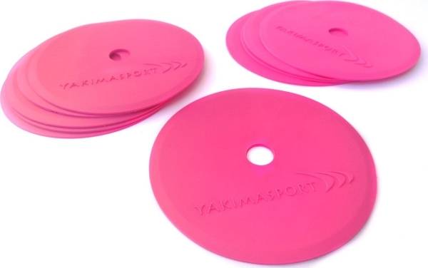 YakimaSport Flat field markers (markeringsmåtter) - 10 stk. pink