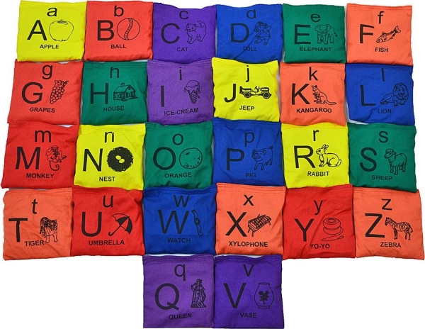 Gymastikos krepšiai NO10 ALPHABET VEDB-AZ5X5 alfabetas (komplektas)