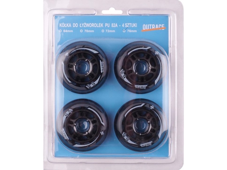 Outrace 76 Mm Inline Skate-Hjul