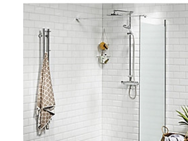 Vetro 60 CM Brusevæg - 6 mm Hærdet Silkemat Glas, EasyClean