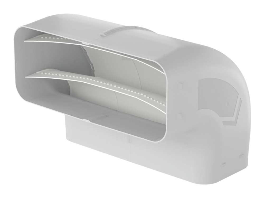 Primär böjning 90 GR 90x220 vertikal | Vitvaror - Vitvaror tillbehör - Köksfläktar tillbehör | GameStuff