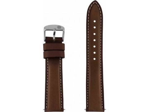 Zeppelin Leather Strap Dark Brown, 20 Mm