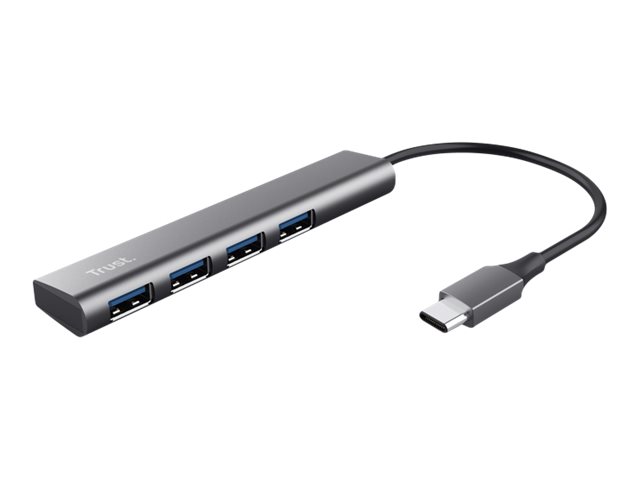 Trust Halyx, Usb 3.2 Gen 1 (3.1 Gen 1) Type-A, Usb Typ-C, 5 Mbit/S, Grau, Leistung, 0,1 M