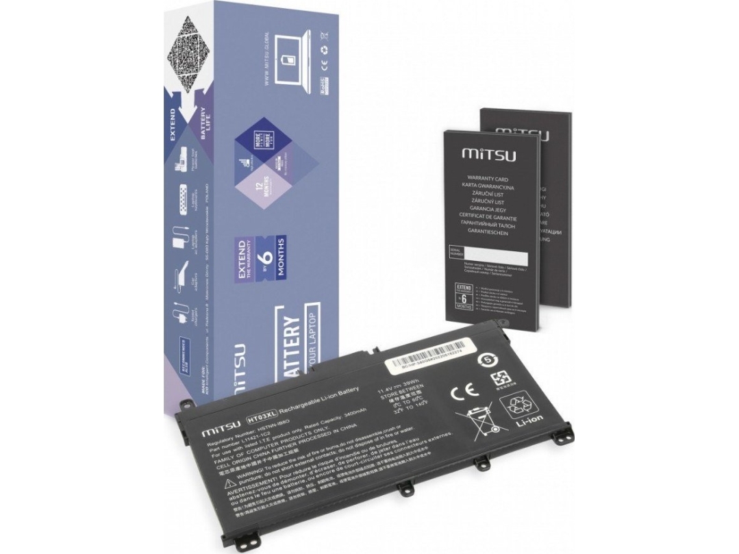 Battery For Hp Omen 15 Pavilion 15 11.55 3400 Mah 39 Wh 11.55 Volt