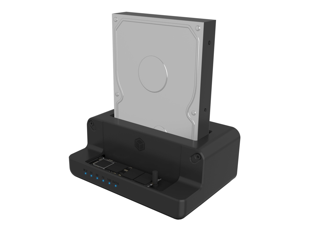 Icy Box Ib-2914Mscl-C31 - Hdd/Ssd Dockingstation - 2,5" / 3,5" Delt, M.2 - Sata 6Gb/S - Usb 3.2 (Gen 2) - Sort