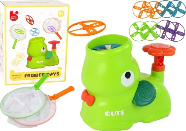 Lean Toys Frisbee žaidimas su drambliu ir gaudymo tinklais