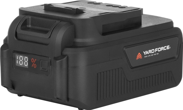 Yard Force Li-Ion batteri 20 V, 4,0 Ah med ladningsindikator