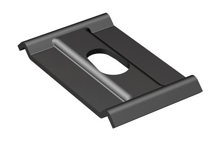 Centrumfäste höjd 35 mm, bredd 59 mm, hål Ø8,0/10,0 mm Svart BK8 Zink | EL Artiklar - Andra EL - Övriga | GameStuff