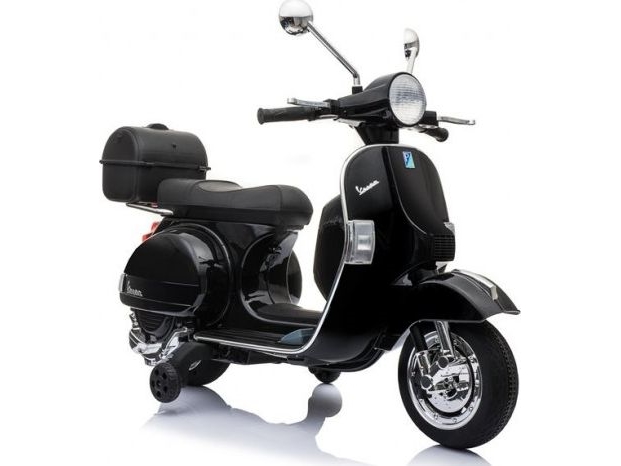 Lean Cars Elektrinis vaikų paspirtukas Vespa - juodas