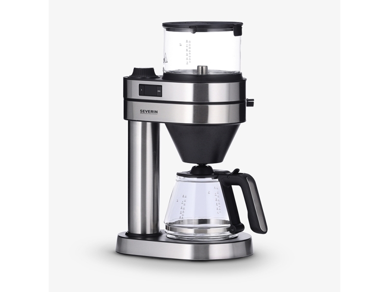 Severin Caprice, Filterkaffeemaschine, Gemahlener Kaffee, 1580 W, Schwarz, Edelstahl