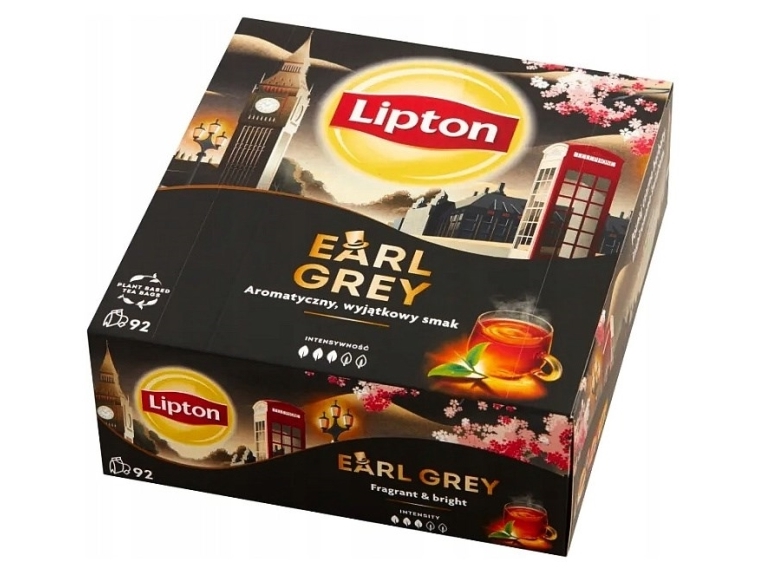 LIPTON EARL GREY Musta tee 92 pussia