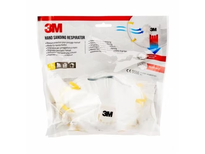 3M 8812, Hvid, Gul, Monokromatisk, Polypropylen (PP), FFP1, EN 149:2001+A1:2014, 3 stk