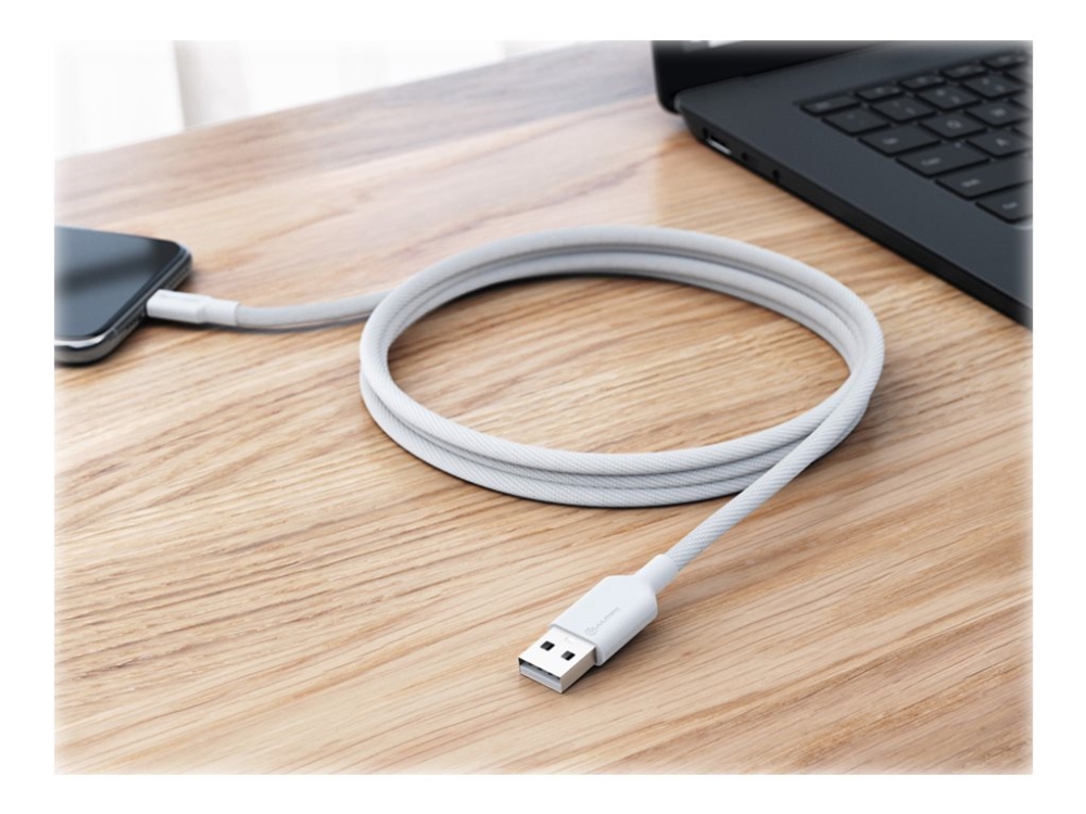 Alogic Elements Pro - Usb-Kabel - Usb-C (Han) Til Usb (Han) - Usb 2.0 - 3 A - 1 M - Hvid