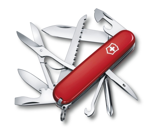 Victorinox 1.4713, Slip Joint Knife, Kniv Med Flere Værktøjer, Spey Point, Rustfrit Stål, Syntetisk Abs, Rød