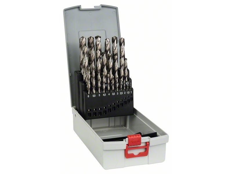 Bosch Probox Hss-G, Din 338 - Bohrersatz - Für Metall - Spiralbohrer - 25 Stücke - 1-13 Mm - H8 - Zylindrisch (2608587017)