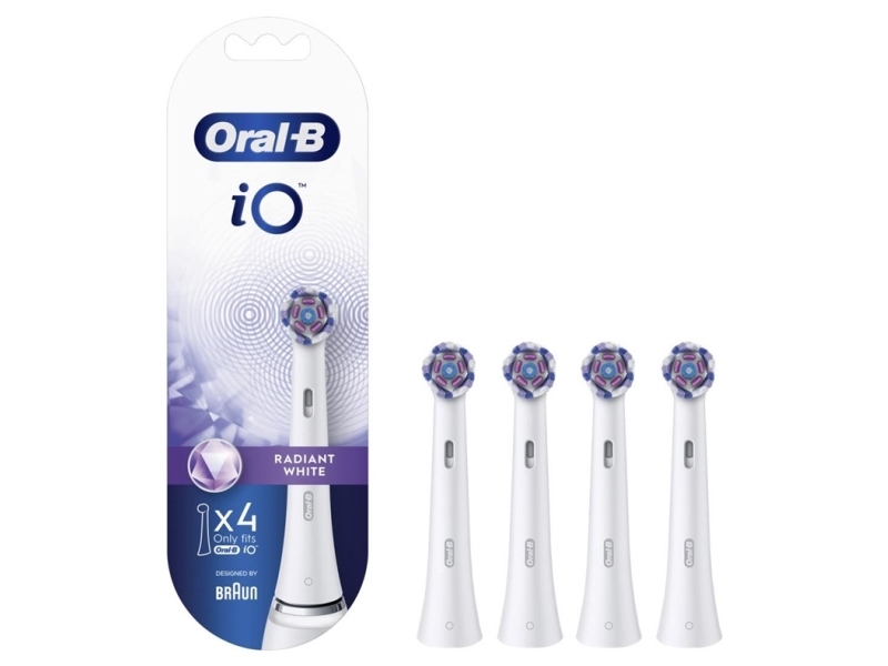 Oral-B | Toothbrush Replacement | Io Radiant White | Heads | For Adults | Number Of Brush Heads Included 4 | Number Of Teeth Brushing Modes Does Not