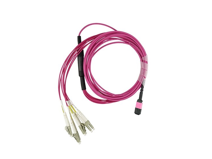 Blueoptics Cbl-Mpo12-4Lc-Om4-10M, 10 M, Mpo/Upc, 4X Lc Duplex/Upc, Stecker/Buchse