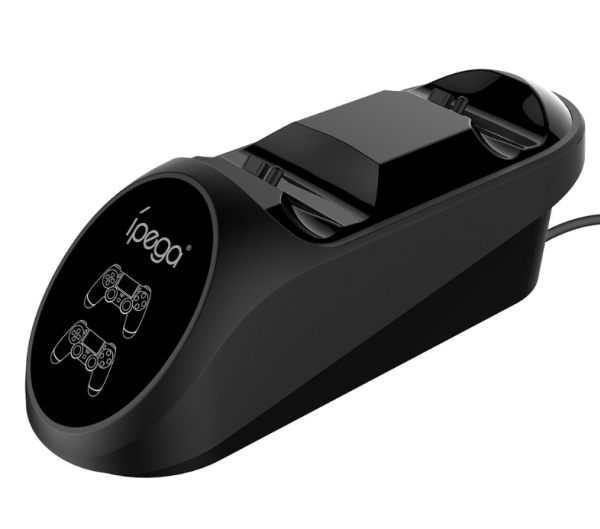 IPEGA PG-9180, PlayStation 4, PlayStation 5, Opladerstativ, Sort, USB, Ledningsført, Bordklemme