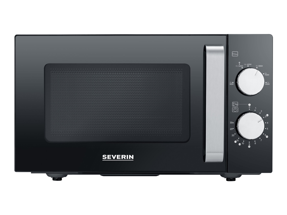SEVERIN MW 7761 - Mikrovågsugn - 20 liter - 800 W - mattsvart/rostfritt stål | Vitvaror - Ugnar - Mikrovågsugnar | GameStuff