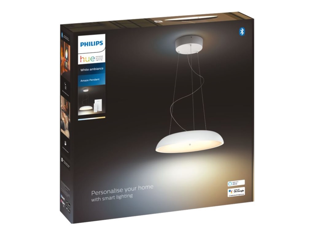 Philips Hue White ambiance Amaze - Vedhængslampe - LED - 33.5 W (tilsvarende 204 W) - varmt til køligt hvidt lys - 2200-6500 K - hvid