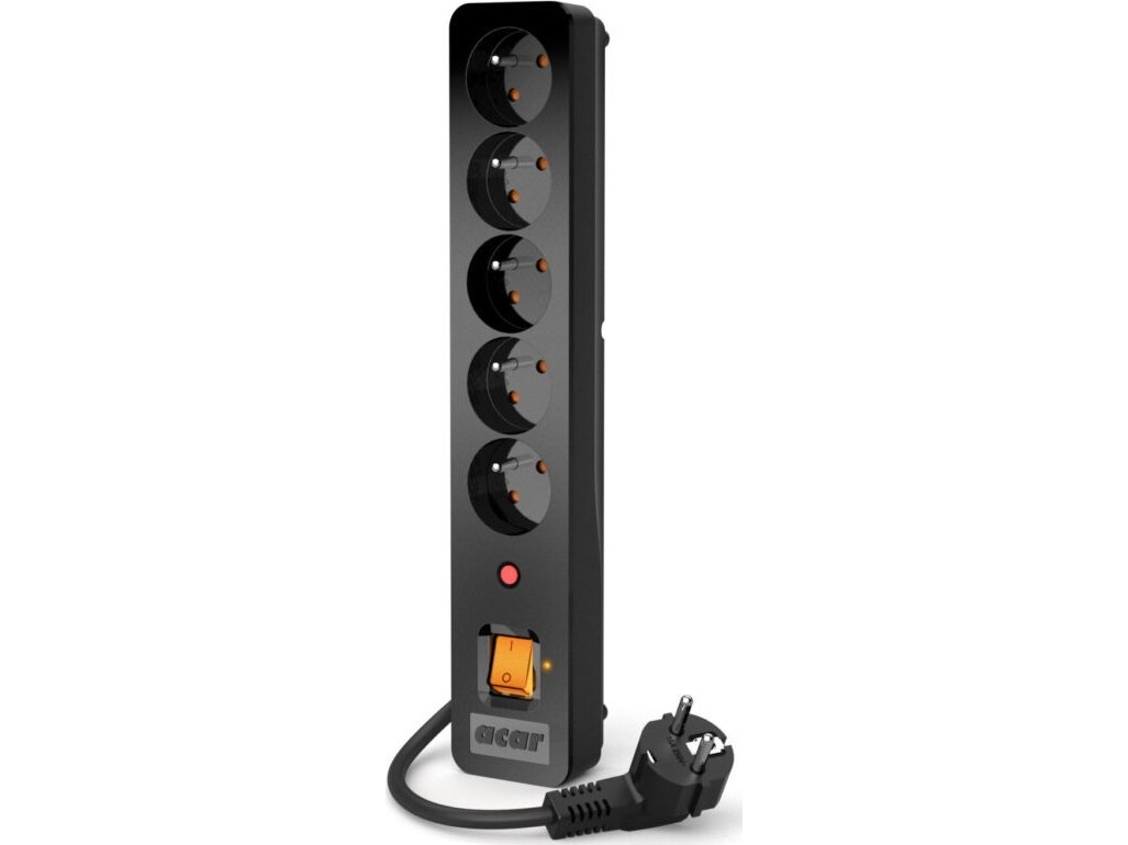 Acar X5, 5 Ac-Ausgänge, Typ E, 230 V, 50 Hz, 10 A, 2300 W