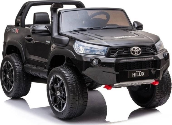 Lean Cars Toyota Hilux elbil til børn LED-lys, MP3, fjernbetjening, blå