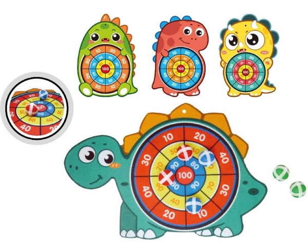 Dino Target - kulor med kardborreband för målskjutning | Leksaker - Spel - Trädgårdsspel | GameStuff