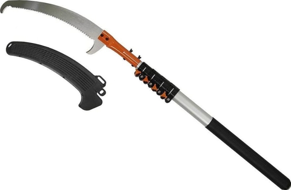 Bradas Astsäge V-Series Mit Haken, Teleskopierbar Bis 5,5 M Blattlänge: 360 Mm, Gebogendes Sägeblatt Aus Gehärtetem - 1 Stück (Kt-V1501-550)