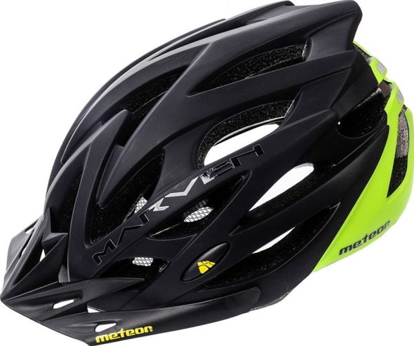 Meteor Bicycle Helmet Meteor Marven Black/Green M