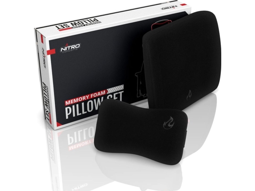Nitro Concepts Memory Foam Pude Sæt - Sort/Sort