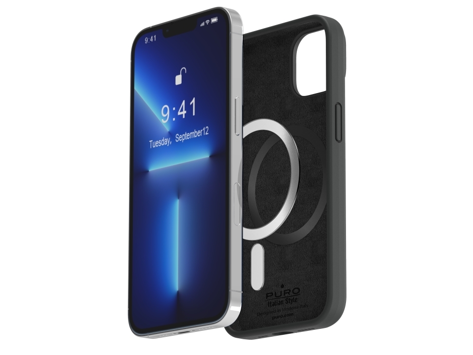 PURO IPC14P67ICONMAGBLK, Omslag, Apple, iPhone 14 Pro Max, 17 cm (6.7), Svart | Tele & GPS - Mobil tillbehör - Skydd & Väskor | GameStuff