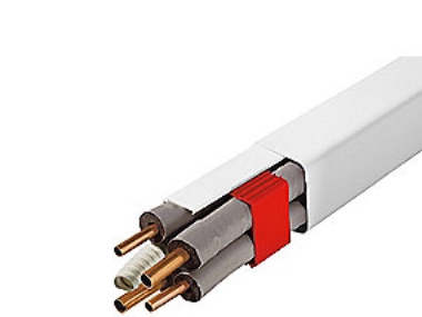 T80-H rørkanal 2 m - 80x60 mm Hvid RAL 9010